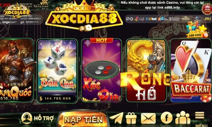 Cơ hội nhận thưởng lớn từ game bài Xocdia88