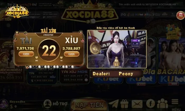 Hướng dẫn chơi tài xỉu Xocdia88